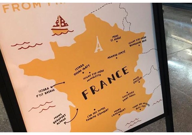 La carte des fromages français d'une chaîne américaine de supermarchés scandalise les internautes